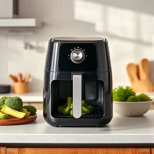 Measuring 50 grams of broccoli in cups for air fryer recipes