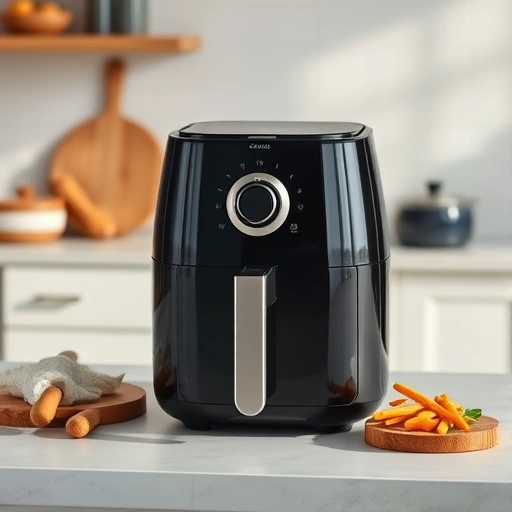 Measuring 75 grams of rice in a cup for air fryer cooking