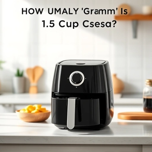 Measuring 1.5 cups of cream in grams for air fryer recipes