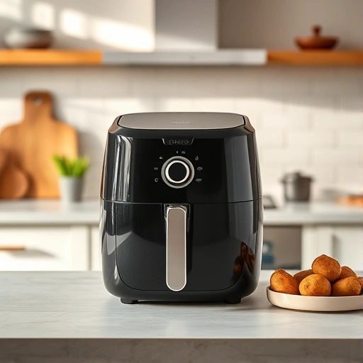 Measuring 2.0 cups of potatoes on a kitchen scale for air fryer recipes