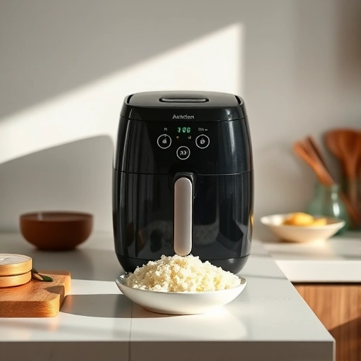 Measuring 3.0 cups of rice in grams for air fryer cooking
