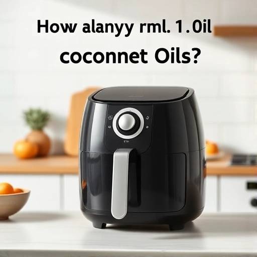 Measuring 1.0 cups of coconut oil in millilitres for air fryer cooking
