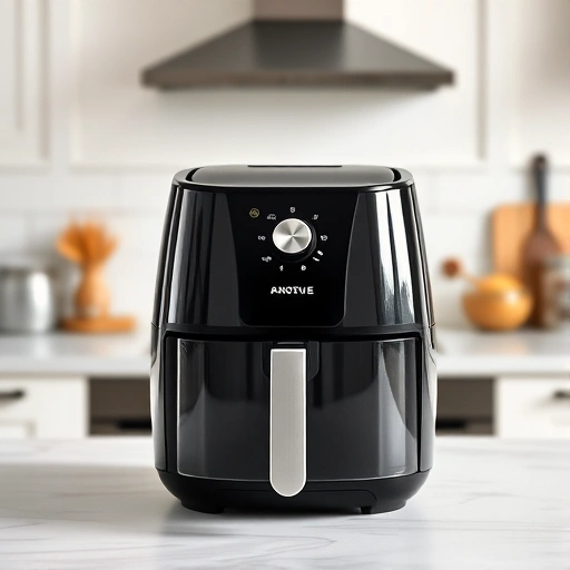 Measuring 1.5 cups of half and half in a glass jug for air fryer recipes