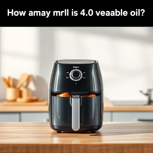 Measuring 4.0 cups of vegetable oil in millilitres for air fryer cooking