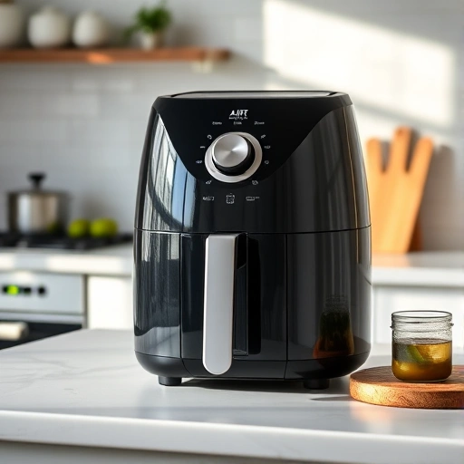 Measuring 85 ml of vinegar in a cup for air fryer recipes