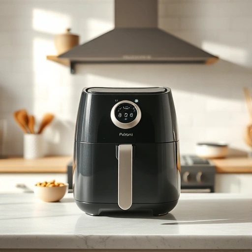 Measuring 85 ml of almond milk in a cup for air fryer recipes