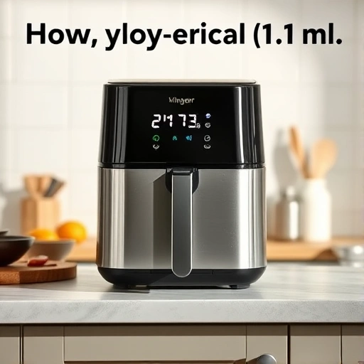 Measuring cup with 110 ml of vinegar for air fryer recipes