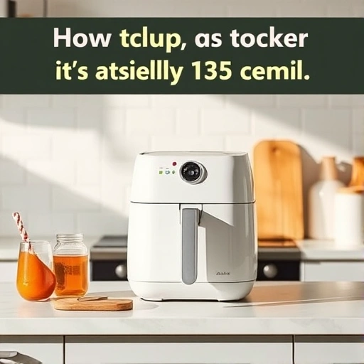 Measuring 135 ml of apple cider vinegar in a cup for air fryer recipes