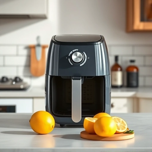 Measuring 135 ml of lemon juice in a cup for air fryer recipes