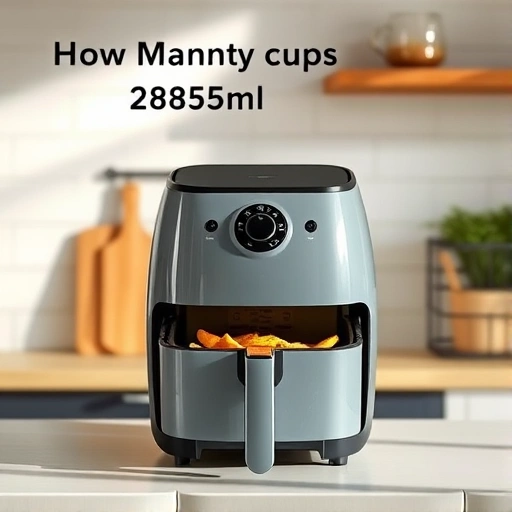 Measuring 285 ml of water in a cup for accurate cooking conversions