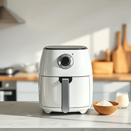 Measuring 335 ml of coconut milk in a cup for air fryer recipes