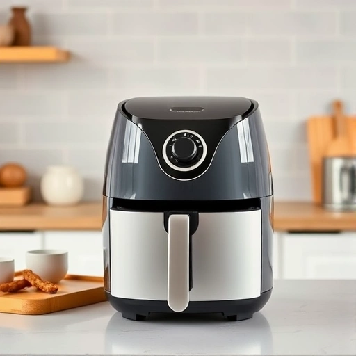 Measuring 360 ml of half and half in a cup for air fryer recipes
