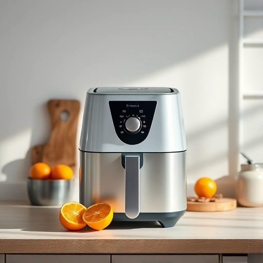 Measuring 360 ml of orange juice in a cup for air fryer recipes