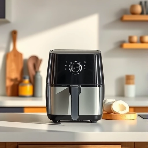 Measuring 360 ml of coconut milk in a cup for air fryer recipes