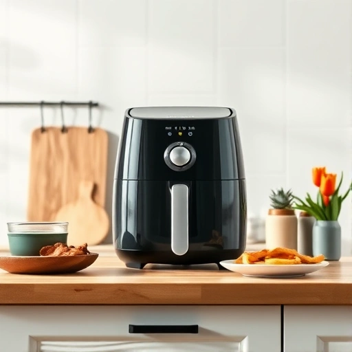 Measuring 410 ml of cream in a cup for baking and air fryer recipes