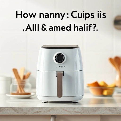 Measuring 435 ml of half and half in a cup for baking and cooking