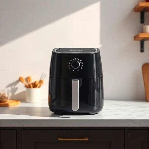 Measuring 435 ml of beef stock in a cup for air fryer recipes