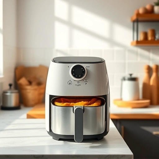 Measuring 485 ml of water in a cup for air fryer recipes