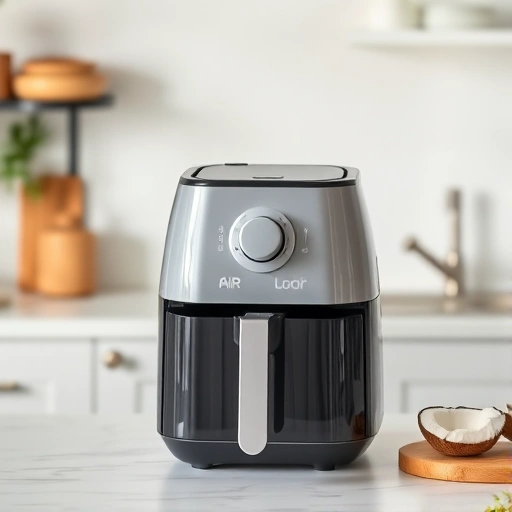 Measuring 485 ml of coconut milk in a cup for air fryer recipes