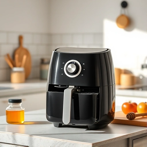 Measuring 585 ml of honey in a cup for air fryer recipes
