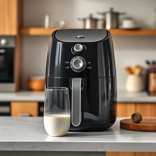 Measuring 585 ml of yogurt in cups for air fryer recipes