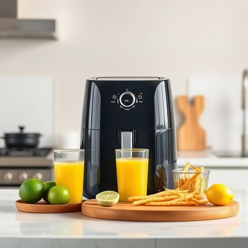 Measuring 610 ml of lime juice in a cup for accurate air fryer recipes