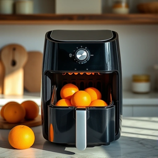 Measuring 610 ml of orange juice in cups for air fryer recipes