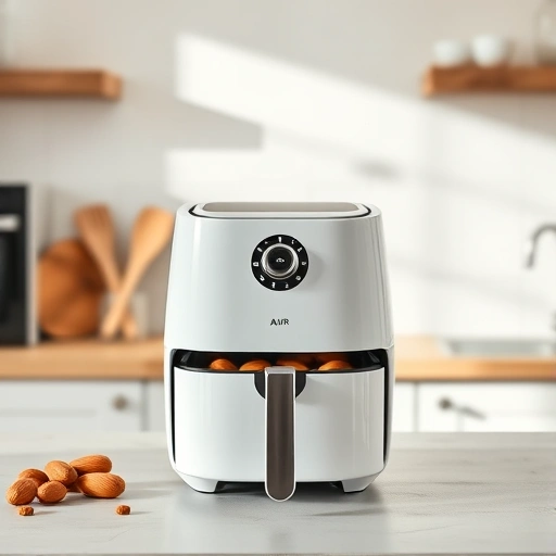 Measuring 785 ml of almond milk in a cup for air fryer recipes