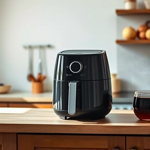 Measuring 810 ml of balsamic vinegar in a glass cup for air fryer recipes