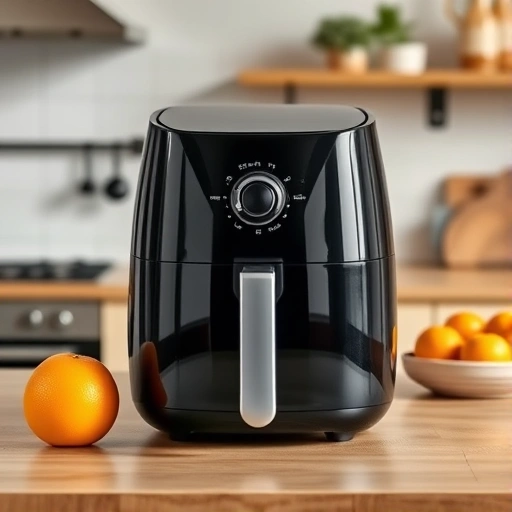 Measuring 935 ml of orange juice in a cup for air fryer recipes