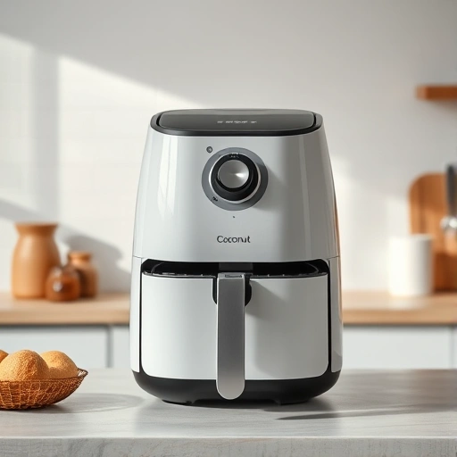 Measuring 960 ml of coconut milk in a cup for air fryer recipes