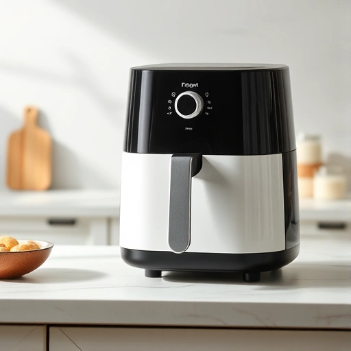 Measuring 15g of flour on a digital scale for air fryer recipes