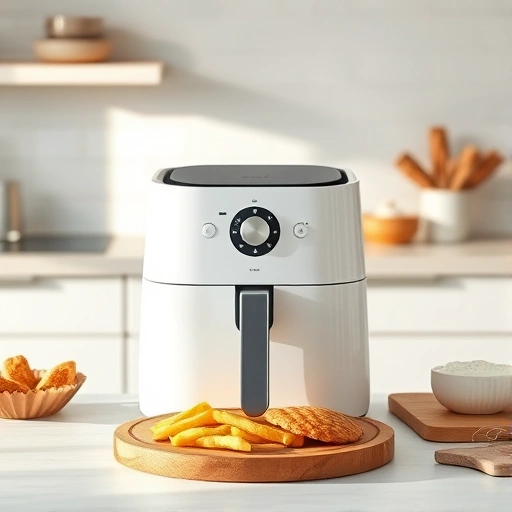 Measuring 30g of flour in a bowl for air fryer recipes