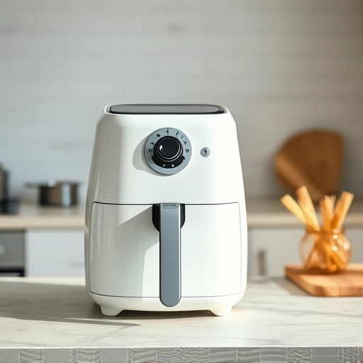 Measuring 125g of self-raising flour on a digital scale for air fryer recipes