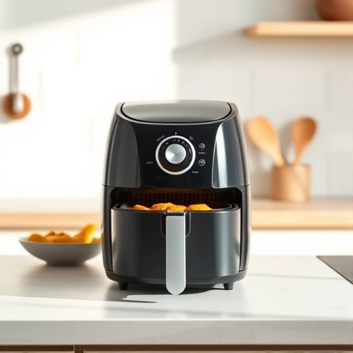 Measuring 25g of powdered milk in a small bowl for air fryer recipes