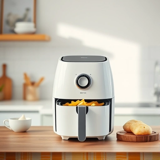 Measuring 75g of powdered milk next to a digital scale and air fryer
