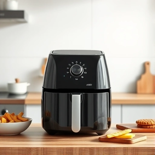 Measuring 40g of whipping cream in a glass bowl for air fryer recipes