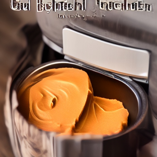 30g peanut butter measured in a spoon next to a digital scale