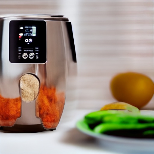 Measuring tahini in a bowl for air fryer recipes