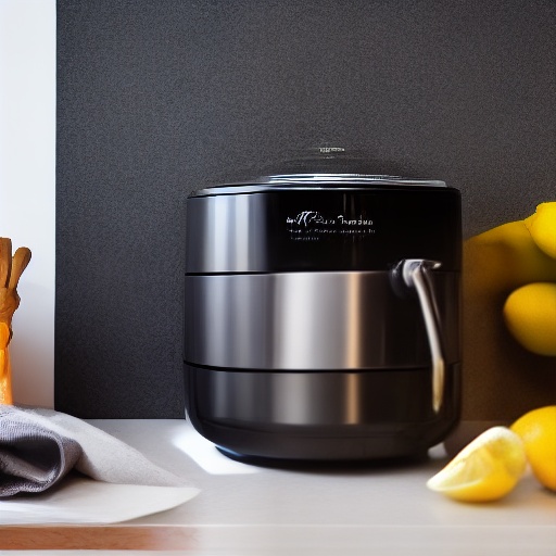Measuring lemon juice in a glass measuring cup for accurate air fryer recipes