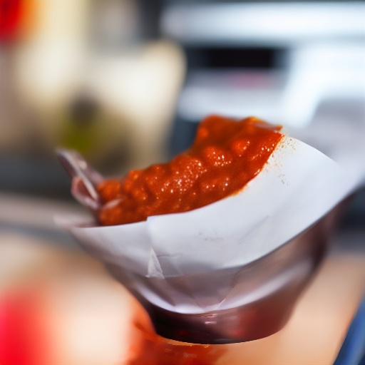 Measuring chilli sauce in grams and ounces for air fryer recipes