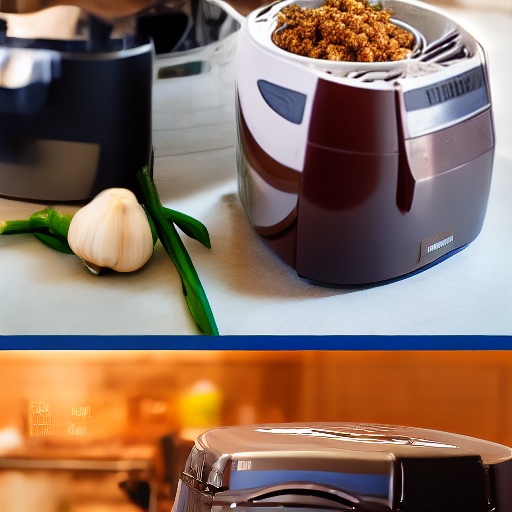 Measuring 15g of minced garlic in a small bowl for air fryer recipes