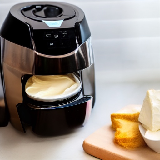 Measuring 15g of cream cheese on a digital scale