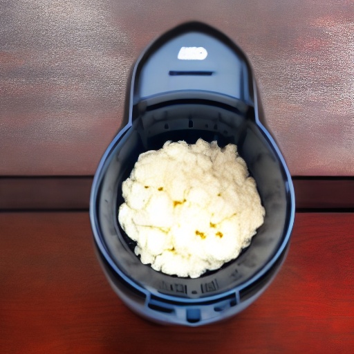50g of cottage cheese measured in a bowl next to a digital scale