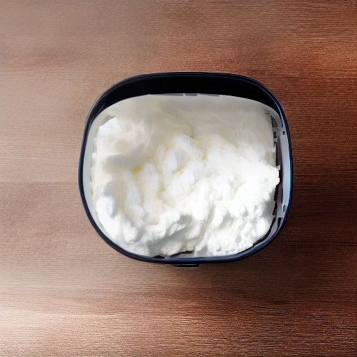 125g cottage cheese measured in a bowl next to a digital scale