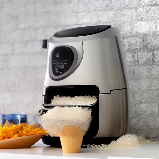 40g of cooked rice measured in ounces on a kitchen scale