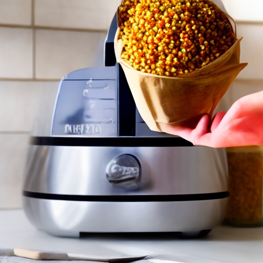 40g of quinoa measured in a bowl next to a digital scale showing ounces