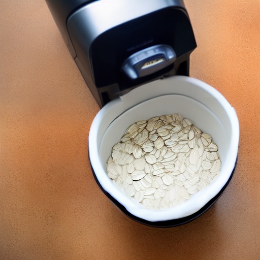 Measuring 15g of rolled oats on a kitchen scale for air fryer recipes