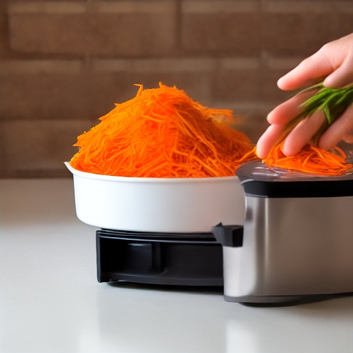 Measuring 0.125 cup of shredded carrot in ounces for air fryer recipes