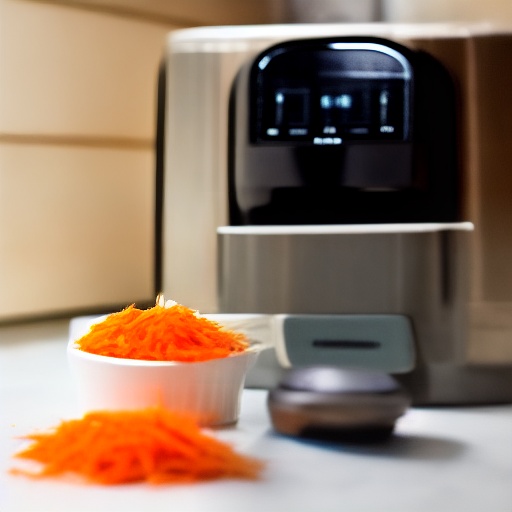 Measuring 0.5 cup of shredded carrot in ounces for air fryer recipes